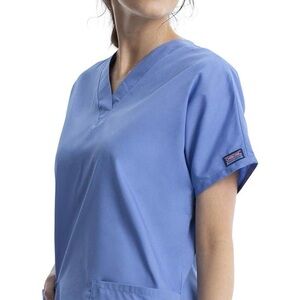 Cherokee Ceil Blue V-neck Scrub 4700 Top 0151